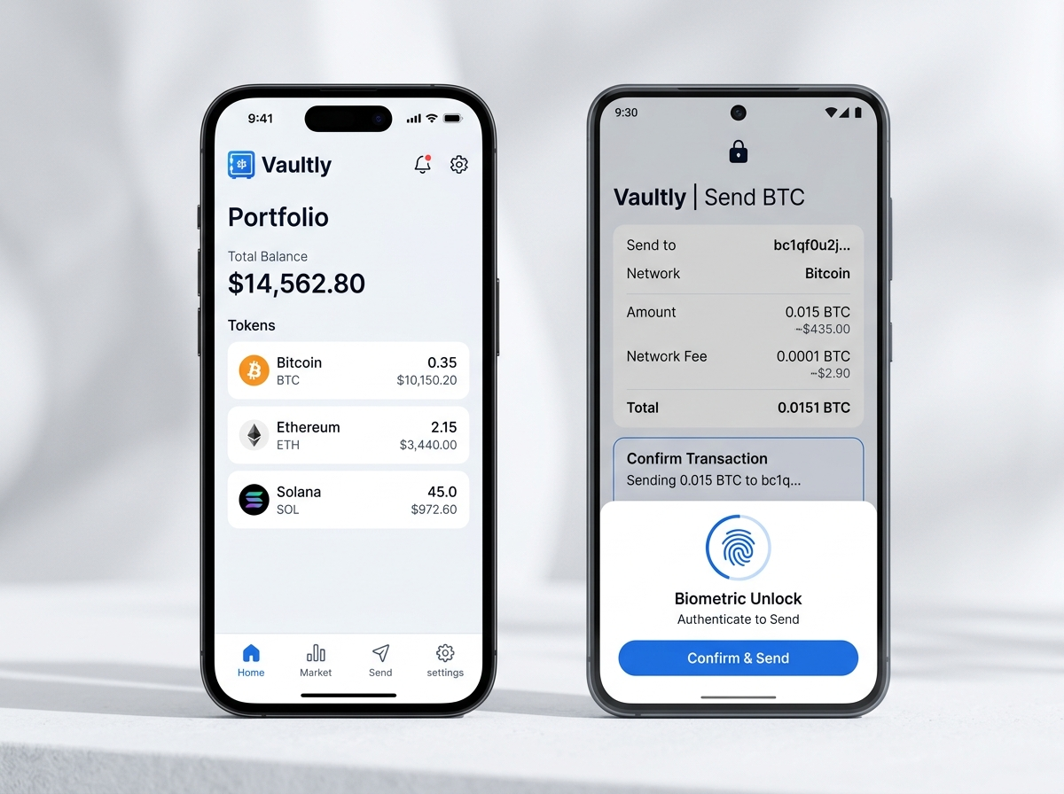 Wallet and portfolio surface concept